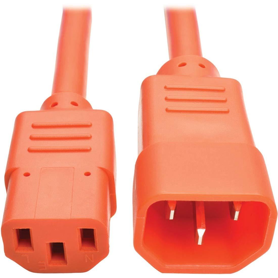 Tripp Lite Tripp Lite Standard Computer Power Extension Cord, 10A, 18 AWG (IEC-320-C14 to IEC-320-C13), Orange, 6 ft. (P004-006-AOR)