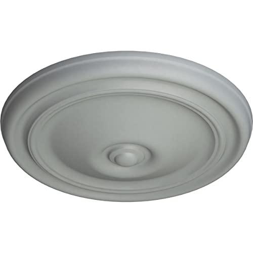 Ekena Millwork Ekena Millwork CM12RE Reece Ceiling Medallion, 12"OD x 1 3/4"P (Fits Canopies up to 2 3/8"), Factory Primed