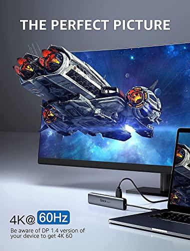 dockteck USB C Hub Multiport Adapter,Dockteck 7-in-1 USB-C Hub with 4K 60Hz HDMI with USB C to HDMI VGA Adapter, CableCreation USB Type C to Dual VGA HDMI Splitter Converter