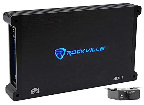 Rockville Store Rockville dB14 4000w Peak/1000w RMS Mono 2 Ohm Amplifier Car Audio Amp Bundle with Rockville RWK4CU 4 AWG Gauge 100% Copper Complete Amp Installation Wire Kit OFC