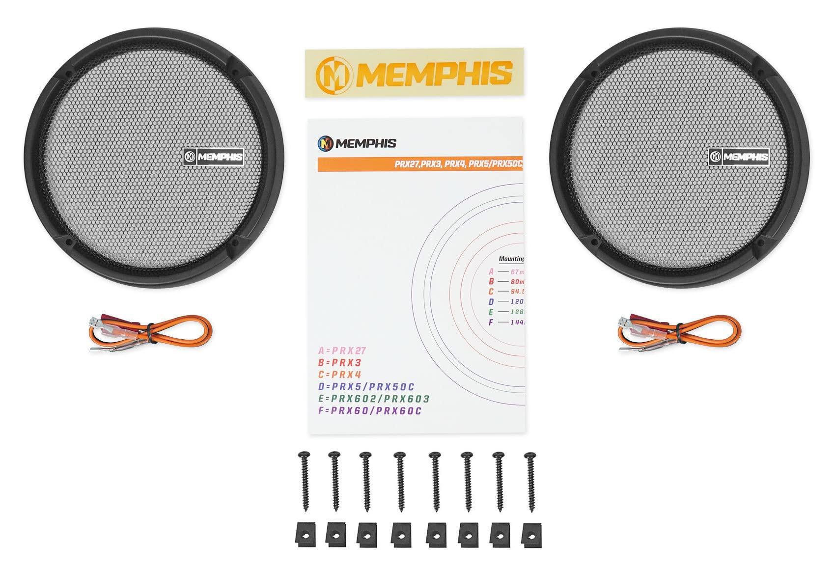 Memphis Memphis (4) Audio PRX602 6.5" 100 Watt Car Speakers w/PEI Dome Pivot Tweeters