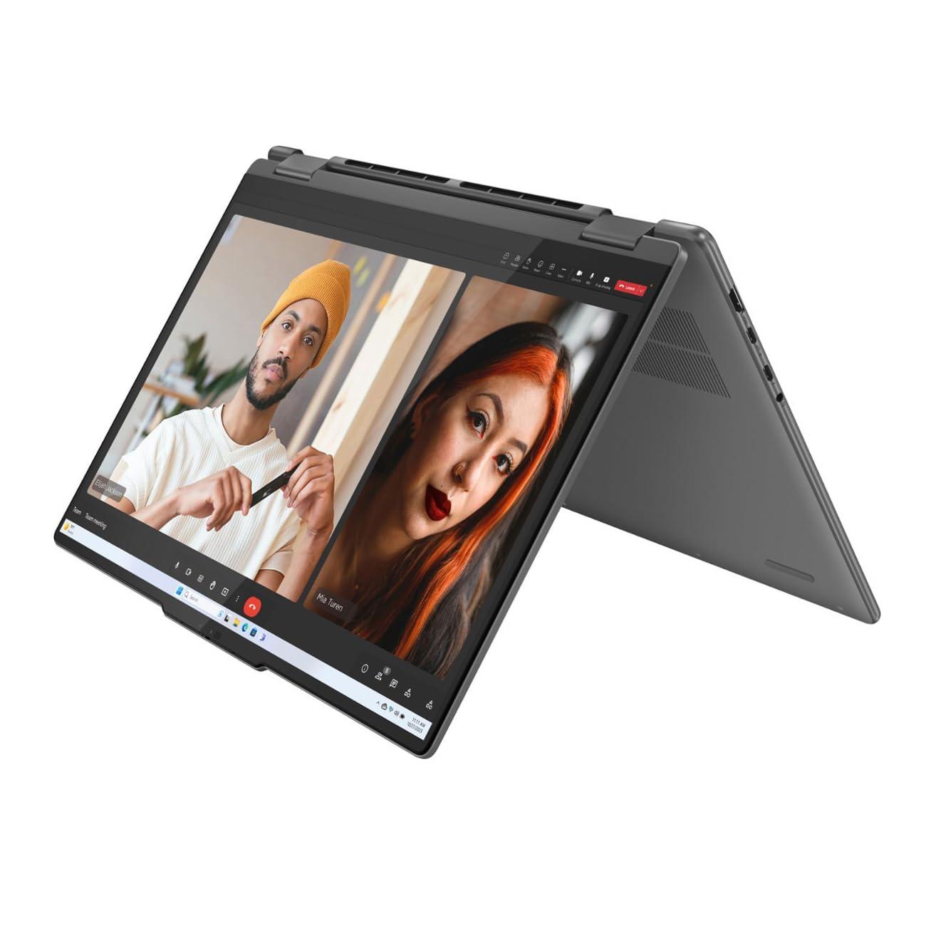 Lenovo Lenovo Yoga 7i 2-in-1 Laptop, 16" 2K Touchscreen Display, Core Ultra 7 155U (Up to 4.80 GHz), 16GB DDR5, 512GB PCIe SSD, Wi-Fi 6E, Backlit KB, FP Reader, TB 4, Webcam, Keypad, PDG HDMI, Win 11 Pro