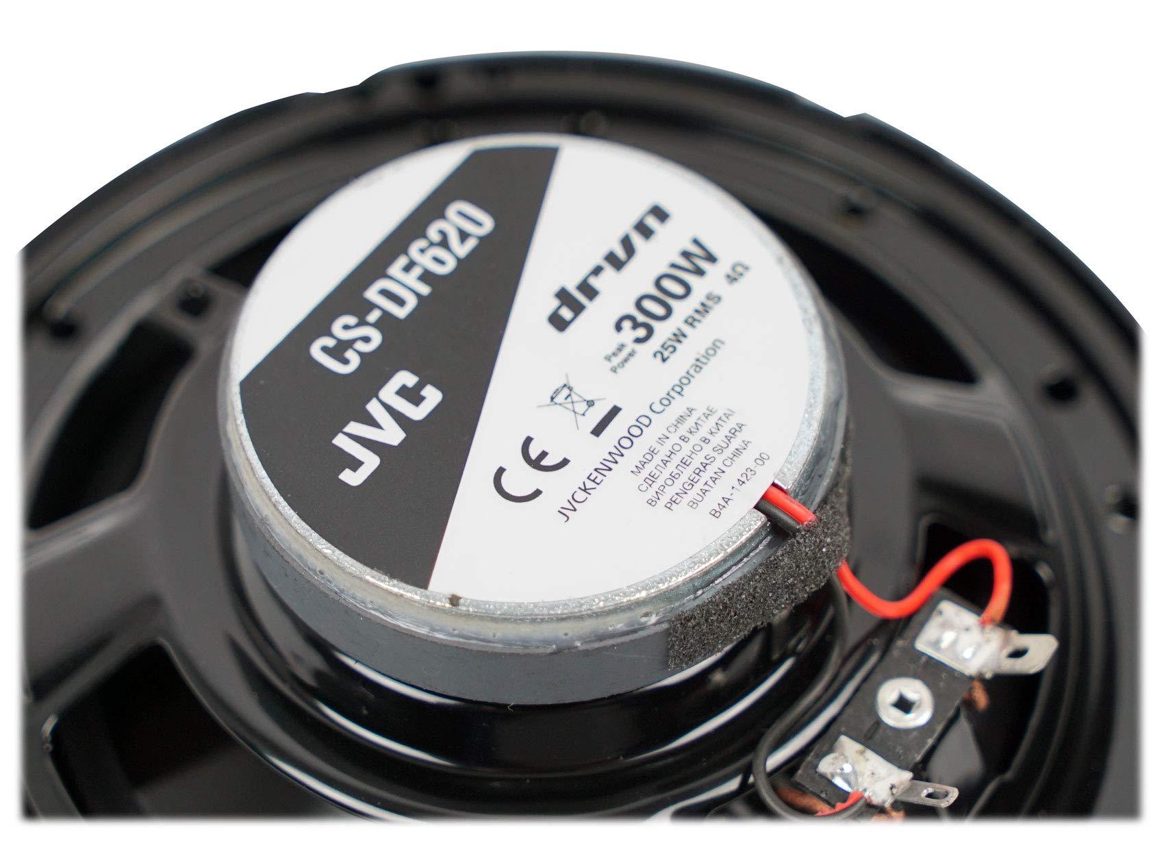 JVC (4) JVC CS-DF620 6.5" 300 Watt 2-Way Car Audio Coaxial Speakers