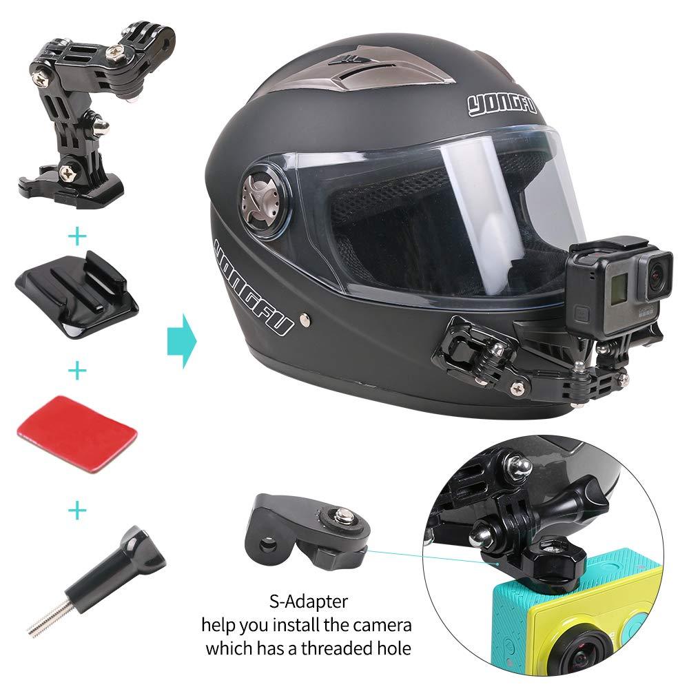 SKEZN Motorcycle Helmet Chin Mount Kit Compatible with GoPro Hero 12 Black, Hero 11/10/9/8/7 (2018) and More Action Cameras (Motorcycle Helmet Chin Mount)