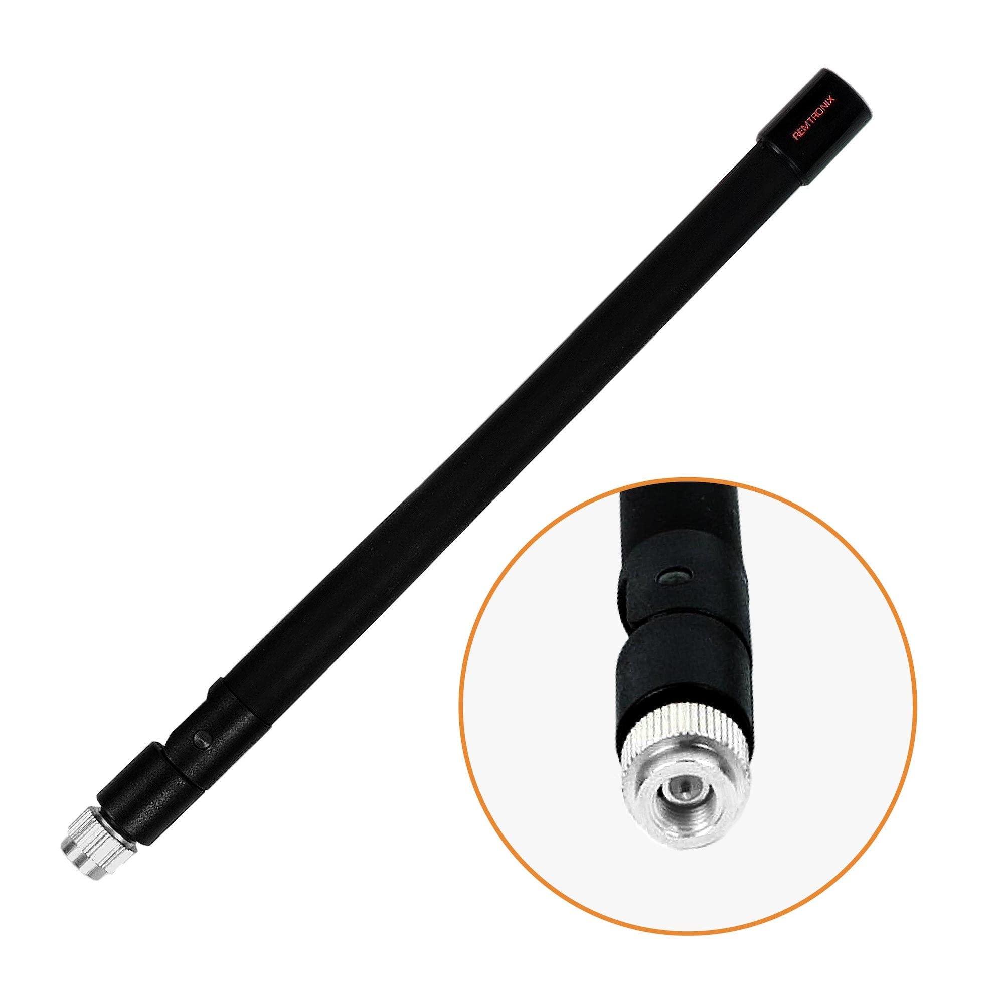 Zip Scanners Antenna for Police Scanner Radios | 843S Remtronix | SMA End Type | VHF/UHF/800 MHz Tri- Band | 8" Flexible Police Scanner Antenna | Increase Reception 25-100%