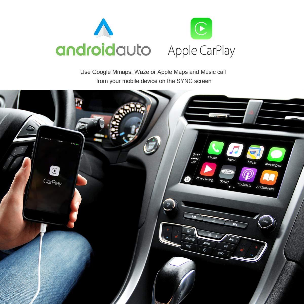 TIKSCIENCE TIKSCIENCE SYNC 2 to SYNC 3 Upgrade Kit 8-Inch Touch Screen Fit for Ford Lincoln Explorer SYNC3.4 MyFord Touch/Support Carplay with GEN IV APIM Module, USB Hub, Navigation