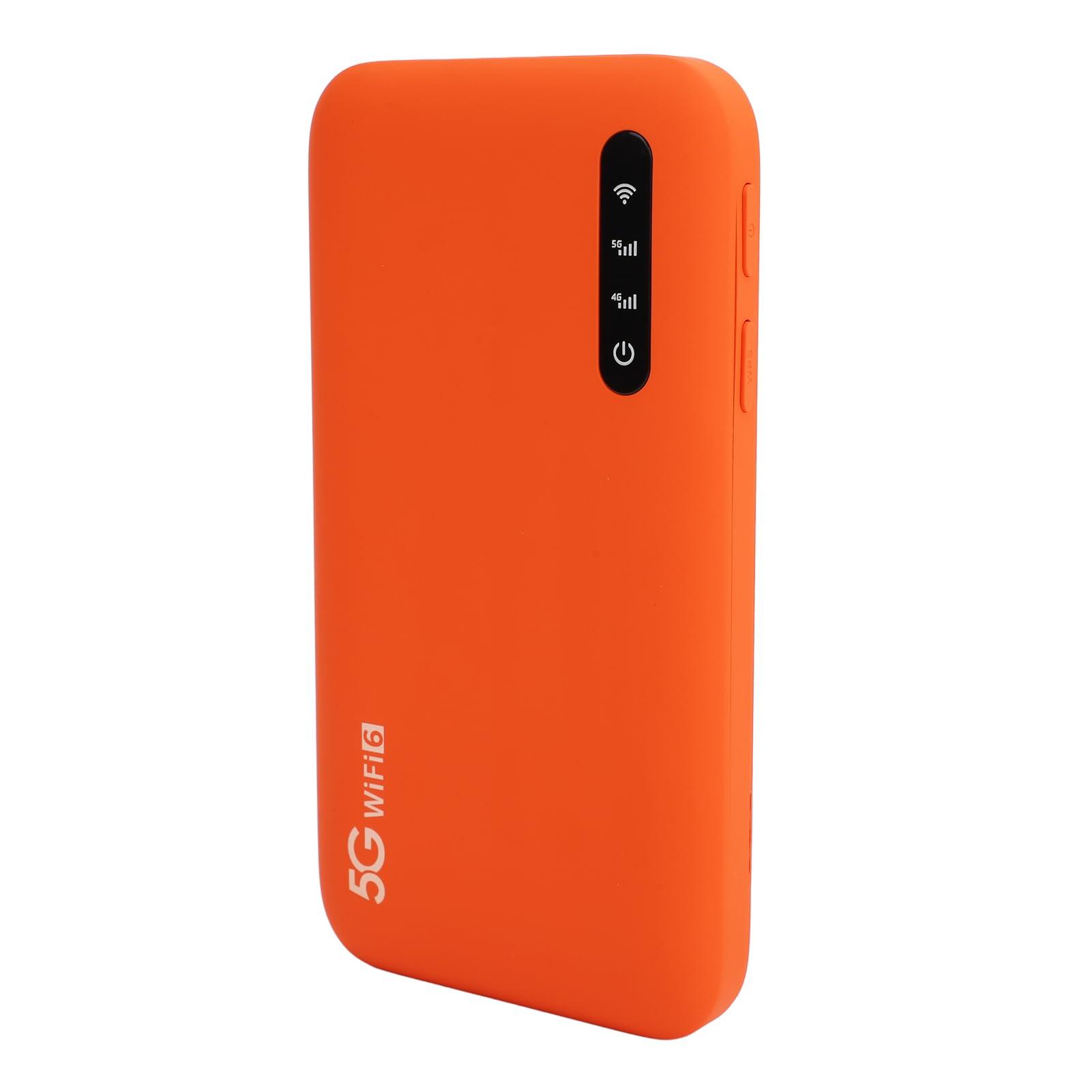 Dpofirs 5G MiFi 6 Mobile Hotspot, Portable High Speed Router, with SIM Card Slot, Up to 16 Devices, Travel MiFi Hotspot Router, for Phone Tablet