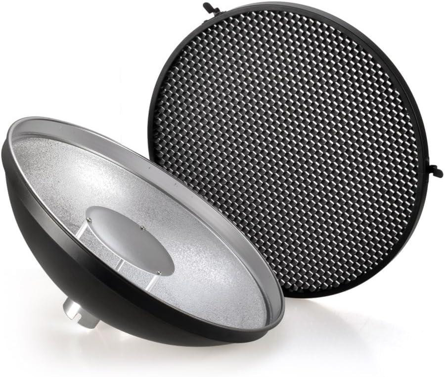 GODOX Godox AD-S3 Beauty Dish Reflector with Honeycomb Cover for Godox AD200PRO AD200 Pocket Flash Godox AD180 AD360 AD360II Flash Speedlite - Including Cleaning Kit