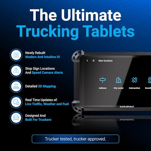 Rand McNally Rand McNally RANDTAB6 6-inch GPS Truck Navigator with Industry's Best Custom Trucking Routes, Rand Navigation 2.0 with 2025 Maps