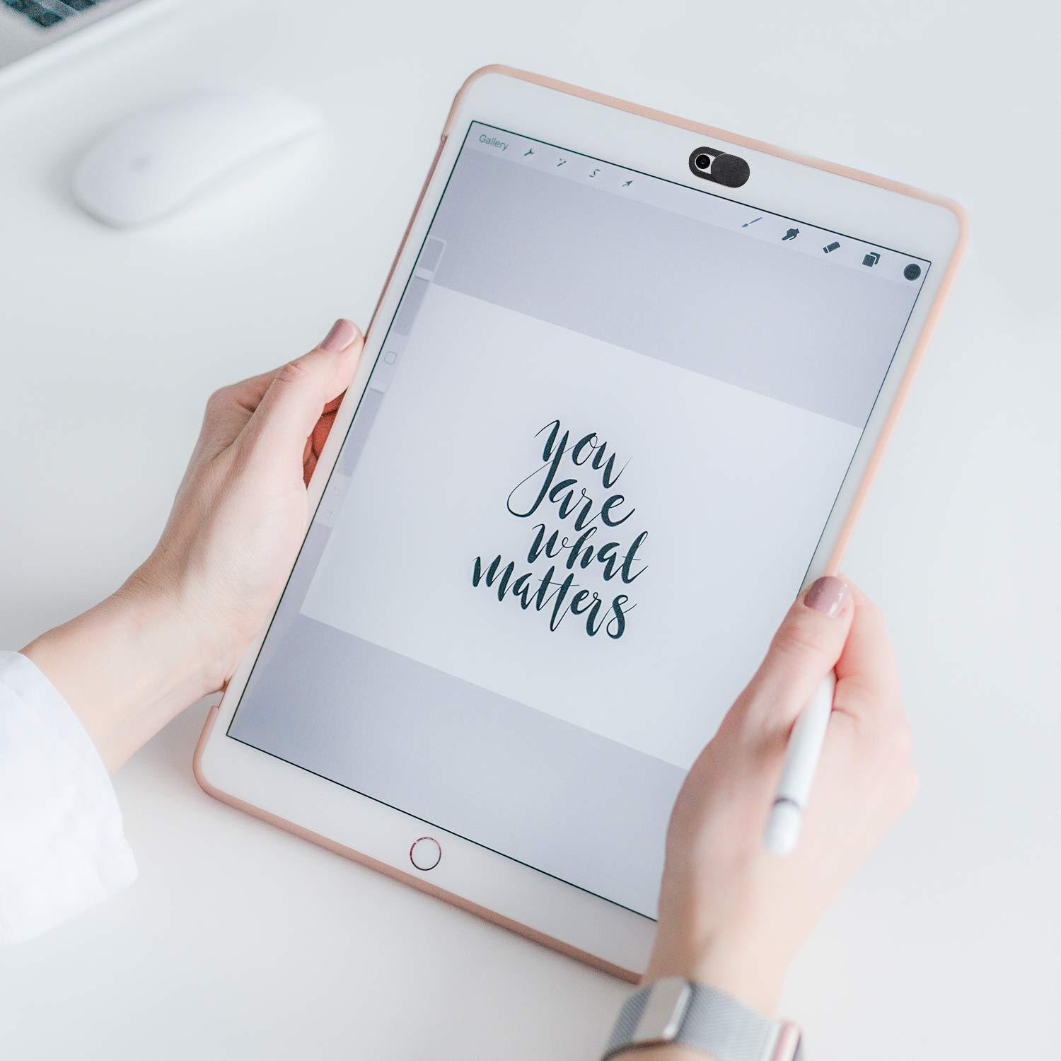 ProCase ProCase Screen Cleaning Pad Cloth Wipes for Touch Screen Devices Bundle with 6 Pack Webcam Cover Slide for Laptop Phone