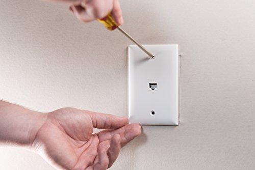 On-Q Legrand - On-Q Cat 6 Coupler, Keystone Insert, White, WP3452WHV1 0.8" x 3.125" x 5.0"