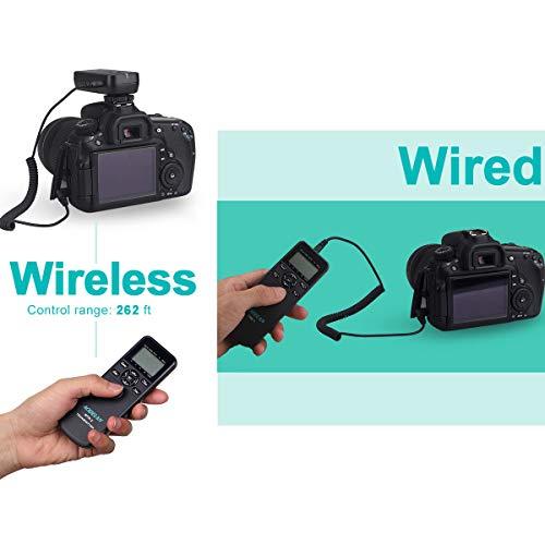 AODELAN AODELAN Camera Intervalometer Wireless Shutter Release Timer Remote Control for Sony a6400, a7III, a9, a77, a99, A7, A7 II, A7R IV, A7R II,A7RIII, a77II, a6500, a6300; Replace RM-L1AM and RM-SPR1