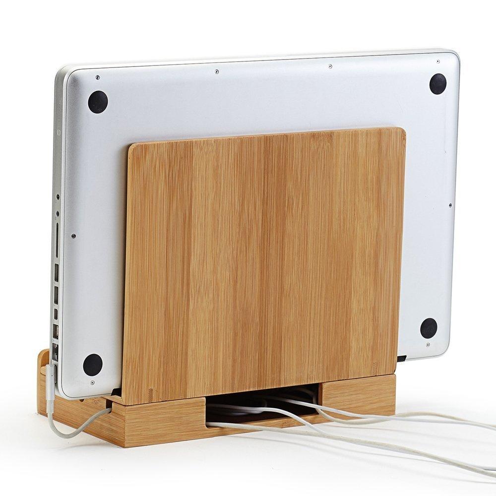 Great Useful Stuff Great Useful Stuff G.U.S. Multi-Device Charging Station Dock & Organizer - Multiple Finishes Available. for Laptops, Tablets, and Phones - Strong Build, Eco-Friendly Bamboo
