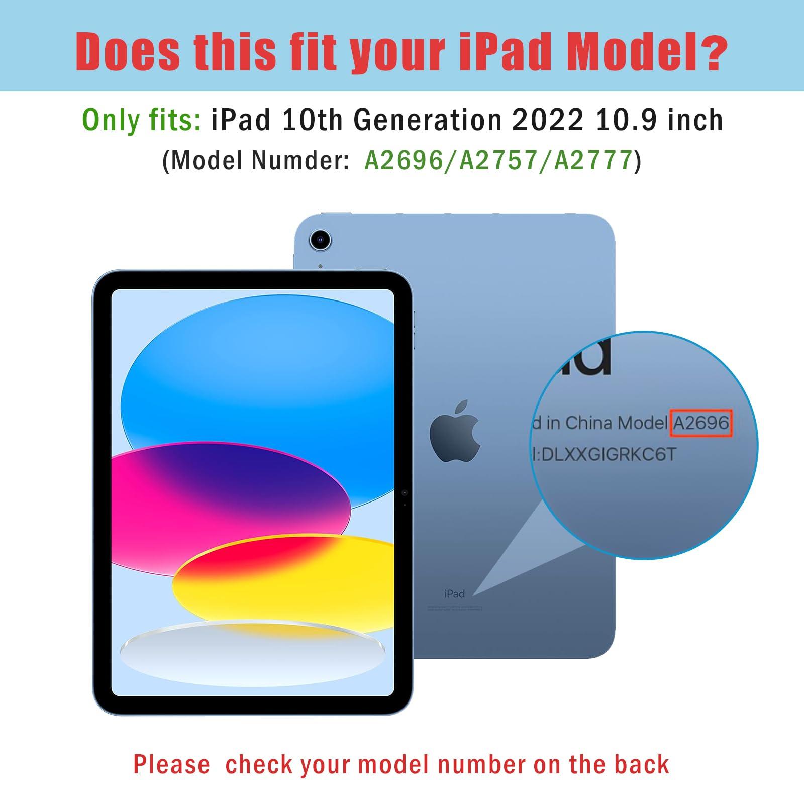 ProCase ProCase for iPad 10th Generation Case with Pencil Holder 2022 10.9 Inch(Black) Bundle with 1 Pack Tempered Paper Screen Protector for iPad 10th Generation with 3 Pack Camera Lens Protector