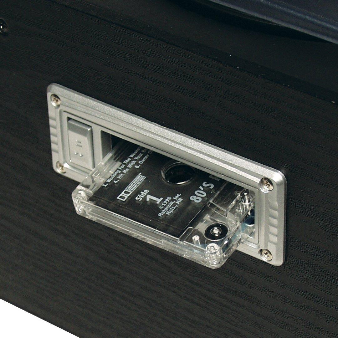 Jensen JENSEN JTA-475B 3-Speed Stereo Turntable with CD System, Cassette, and AM/FM Stereo Radio