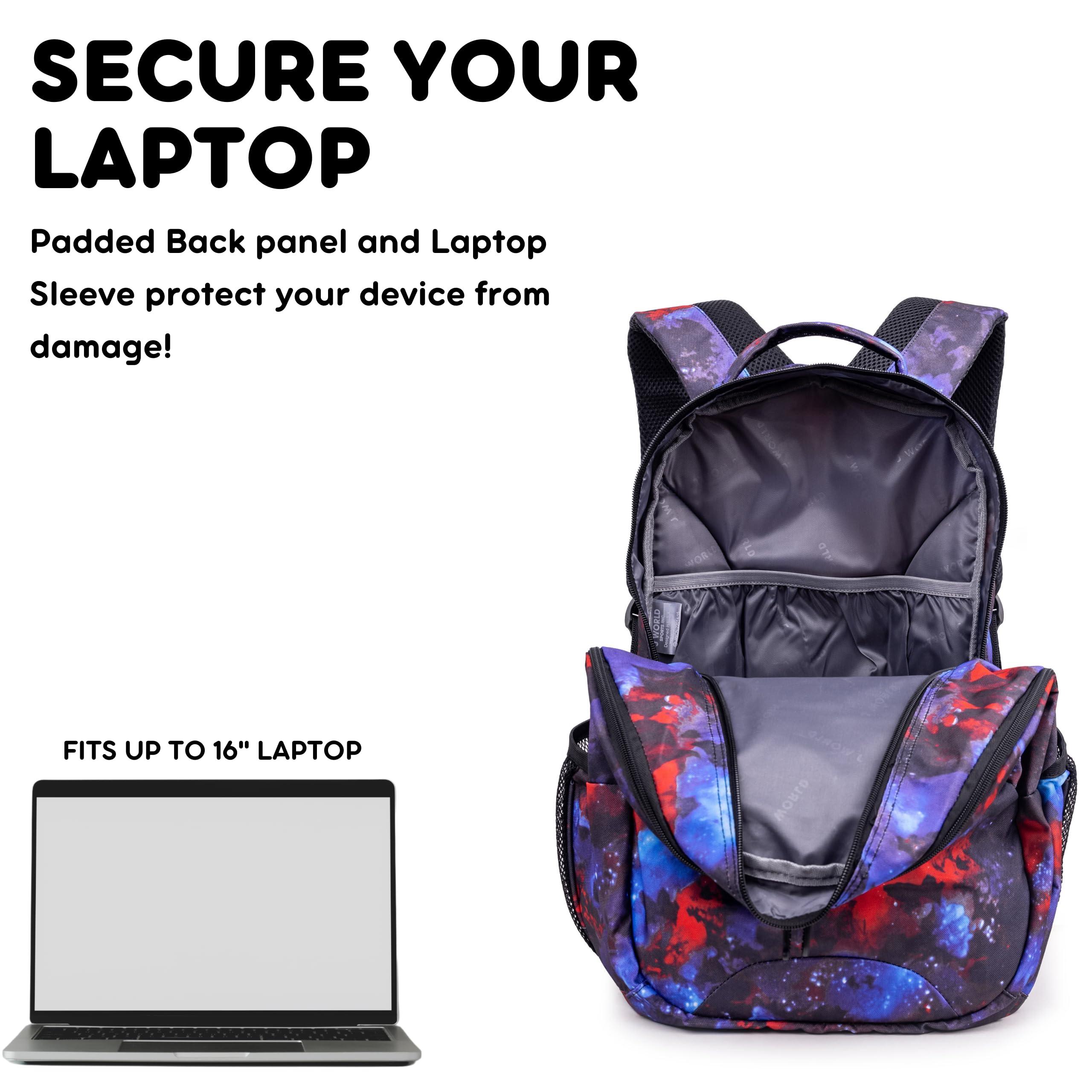 J World New York J World New York Cornelia School Backpack for Kids. Cute Womens Laptop Bookbag, Galaxy, 18 X 12.5 X 8 (H X W X D)