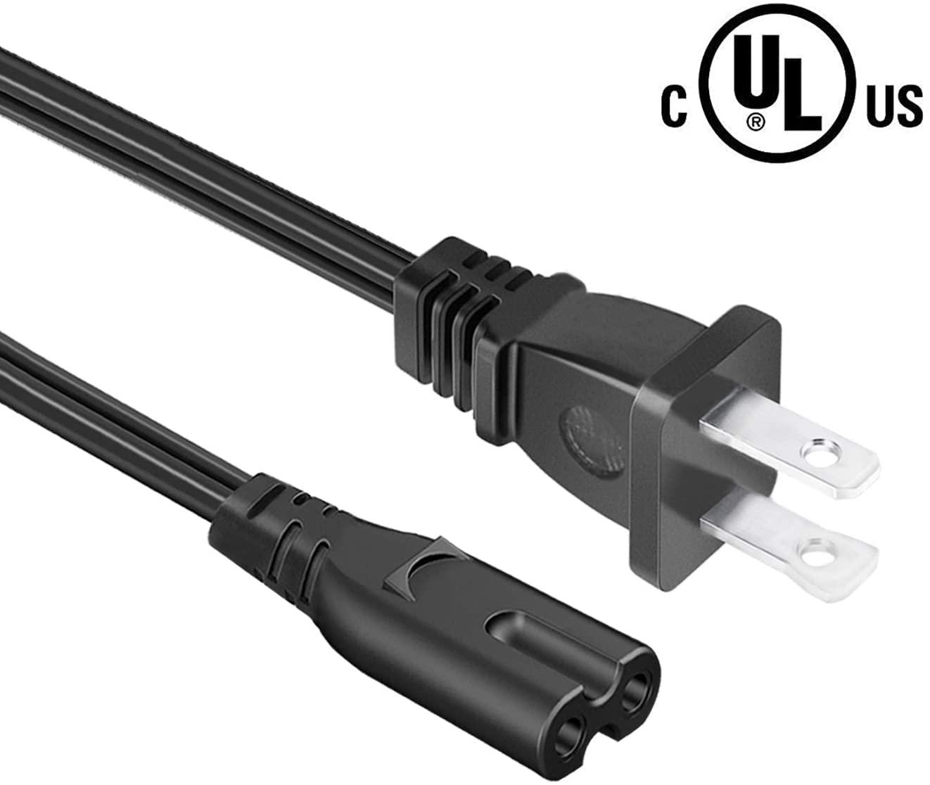 DIGITMON DIGITMON 1FT Premium 2-Prong Replacement AC Power Cable Compatible for Logik LNPHP15 HP Laptop Charger