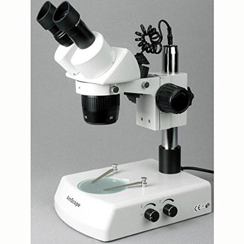 AmScope AmScope SW24B Binocular Microscope Head, WH10x Eyepieces, 20X and 40X Magnification, 2X/4X Objective