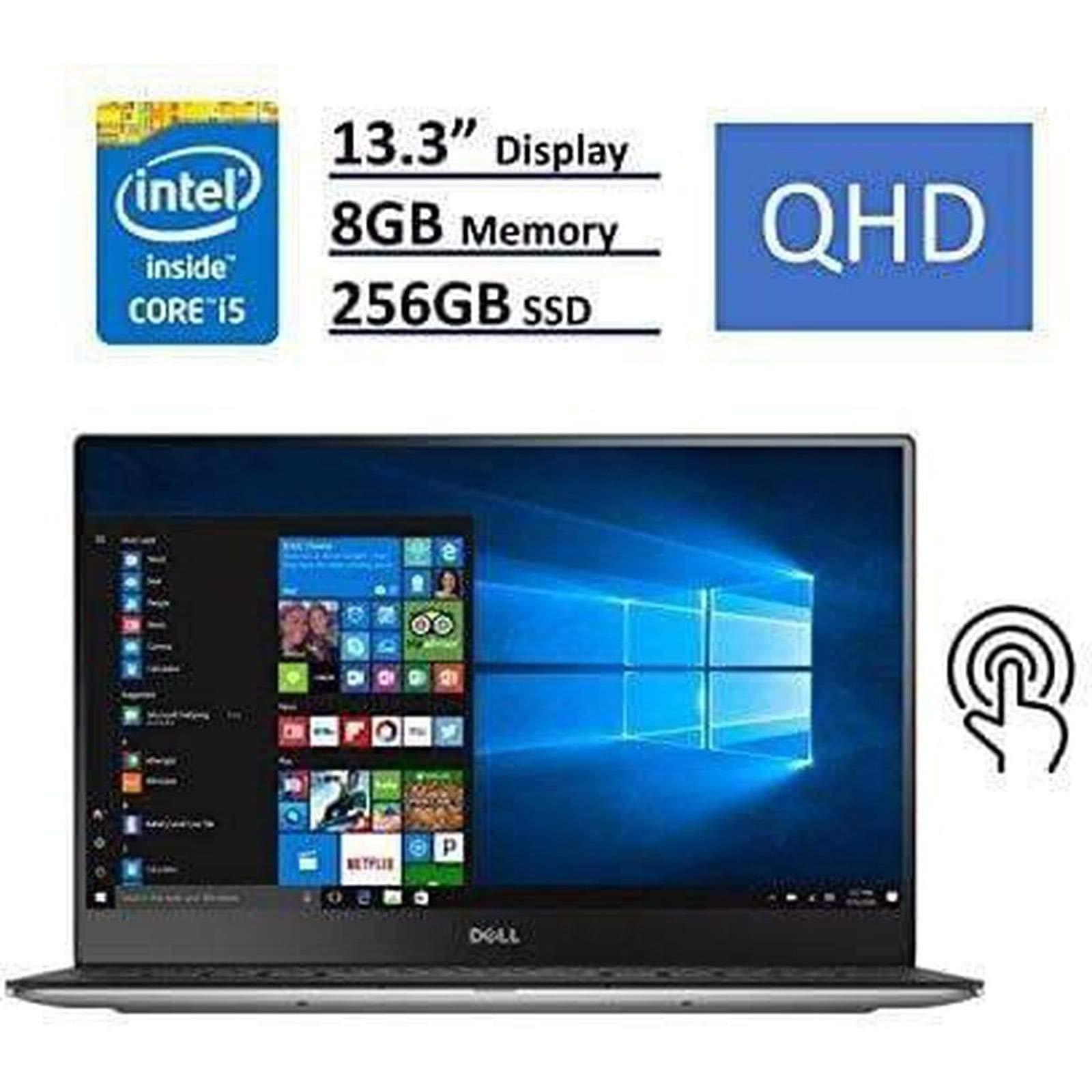 Dell Dell XPS 13-9350 Intel Core i7-6560U X2 2.2GHz 16GB 512GB SSD 13.3in, Silver (Renewed)
