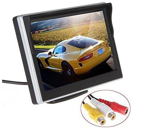BW BW 5 Inch Digital Color TFT-LCD Car Monitor Car View Monitor with Two Brackets and Two Video Input, HD 800*480 High -resolution Picture & Full Color LCD Backlight Display for Car Rearview Backup Cameras/Car DVD/VCD/GPS/other Video Equipment