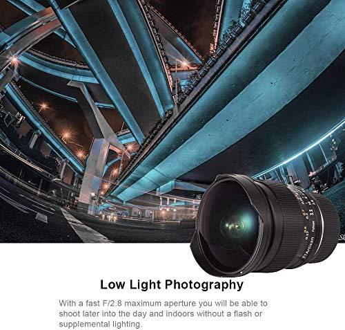 TTARTISAN TTArtisan 11mm F2.8 Full Frame Ultra-Wide Fisheye Manual Lens for Sony E Mount A7, A7II (A7M2), A7III, (A7M3), A7R, A7RII (A7RM2), A7RIII (A7RM3), A7RlV(A7M4), A7S, A7S II (A7SM2), A7SIII (A7SM3), A9
