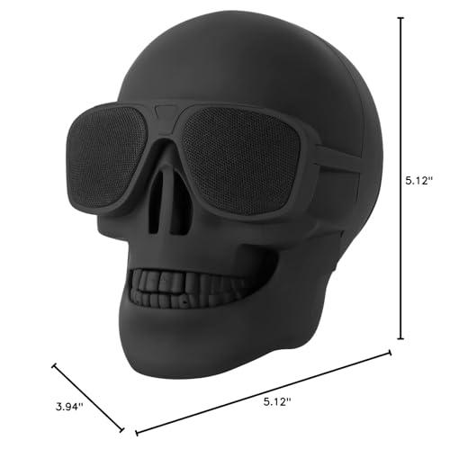 YSEECHENS YSEECHENS Skull Speaker Wireless Portable Bluetooth Speakers 8W Output Bass Stereo for Desktop PC/Laptop/Mobile Phone/MP3/MP4 Player