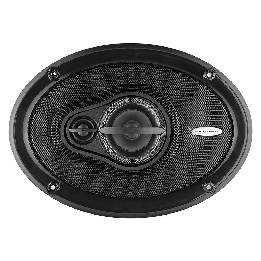 BLACK DIAMOND BLACK DIAMOND DIA-69.3 6 x 9 Coaxial Car Speakers 3 -Way 270 Watts 4-Ohm Car Audio Stereo System 6x9 Speakers - Removable Grill Included (Sold in Pairs)