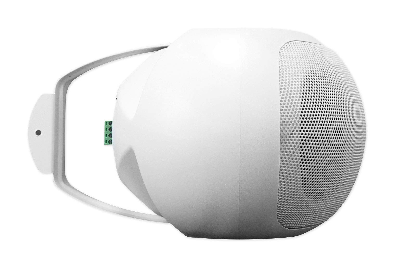 Rockville Rockville D4-8 White Dual 4" 8 Ohm Wall Mount Swivel Outdoor Home Patio Speaker