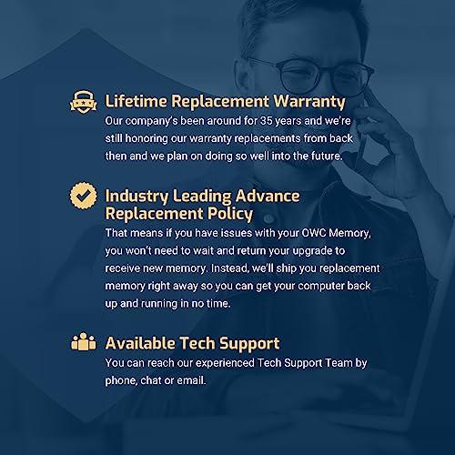 OWC OWC 64GB (2 x 32.0GB) 2400MHz DDR4 PC4-19200 SO-DIMM 260 Pin CL17 Memory Ram Upgrade Module Compatible with 2017 iMac and Select PC Laptops (OWC2400DDR4S64P)