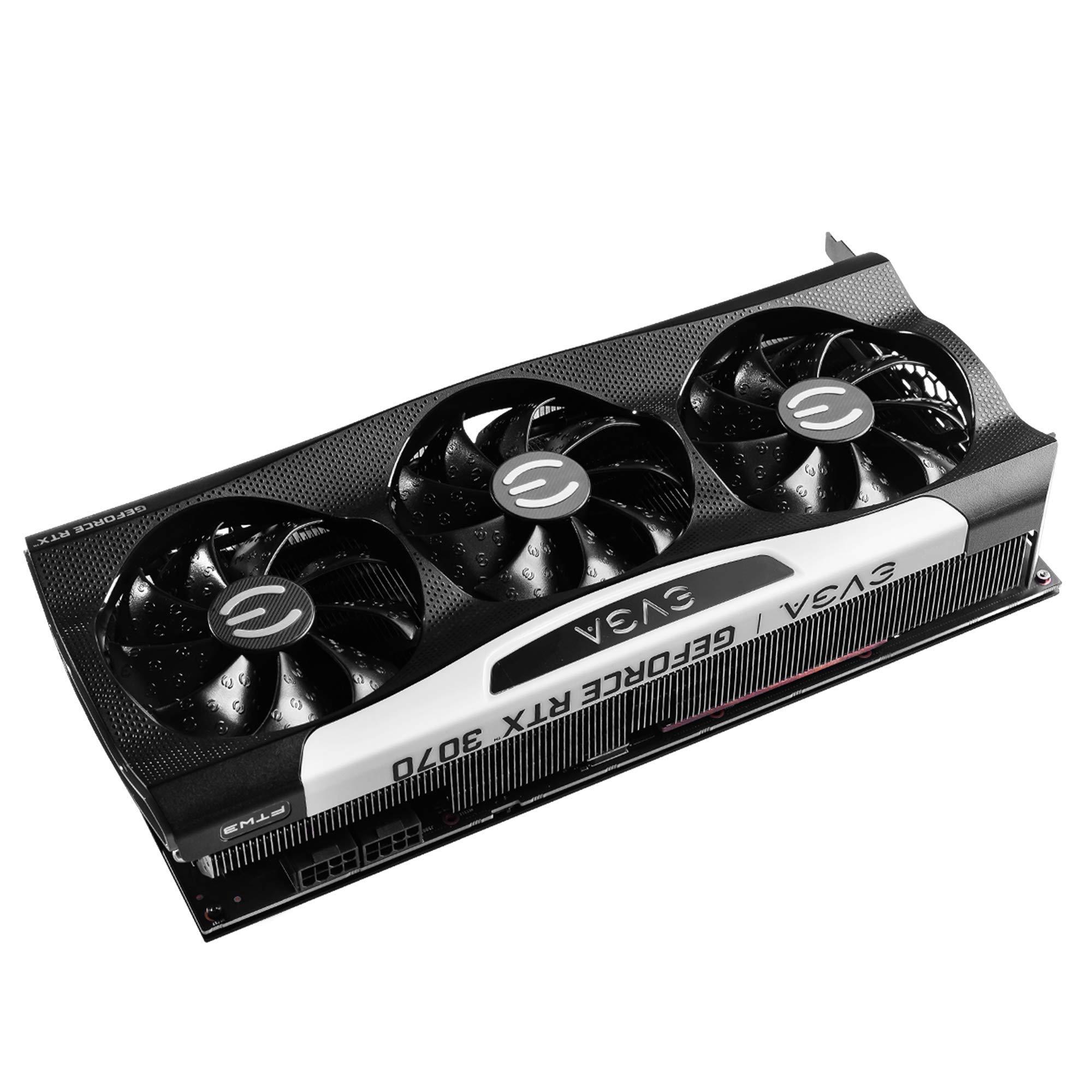 EVGA EVGA GeForce RTX 3070 FTW3 Ultra Gaming, 08G-P5-3767-KL, 8GB GDDR6, iCX3 Technology, ARGB LED, Metal Backplate, LHR