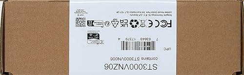 Seagate Seagate IronWolf 3TB NAS Internal Hard Drive HDD CMR 3.5 Inch SATA 6Gb/s 5900 RPM 64MB Cache for RAID Network Attached Storage, Rescue Services Frustration Free Packaging (ST3000VZ007)