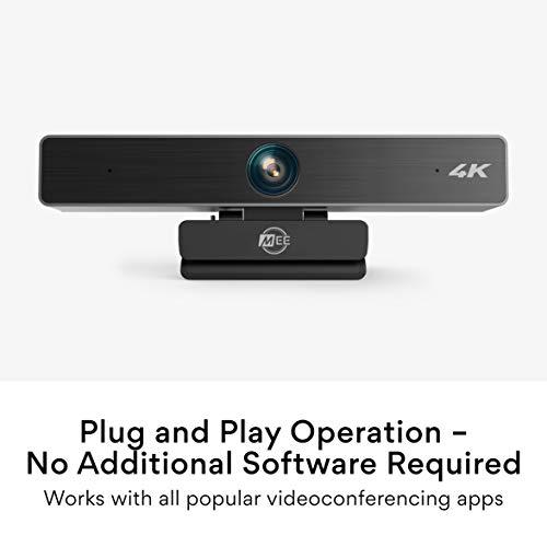 MEE audio MEE audio C11Z 4K Ultra HD Webcam with ANC Microphones, 4X Digital Zoom, Low Light Correction, Wide Angle Lens and Privacy Cover for Zoom Video Conferencing on Computer PC Mac Laptop Desktop