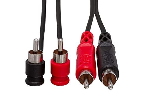 HOSA Hosa CRA-202R Dual RCA to Right Angle RCA Cable (6.6 feet)