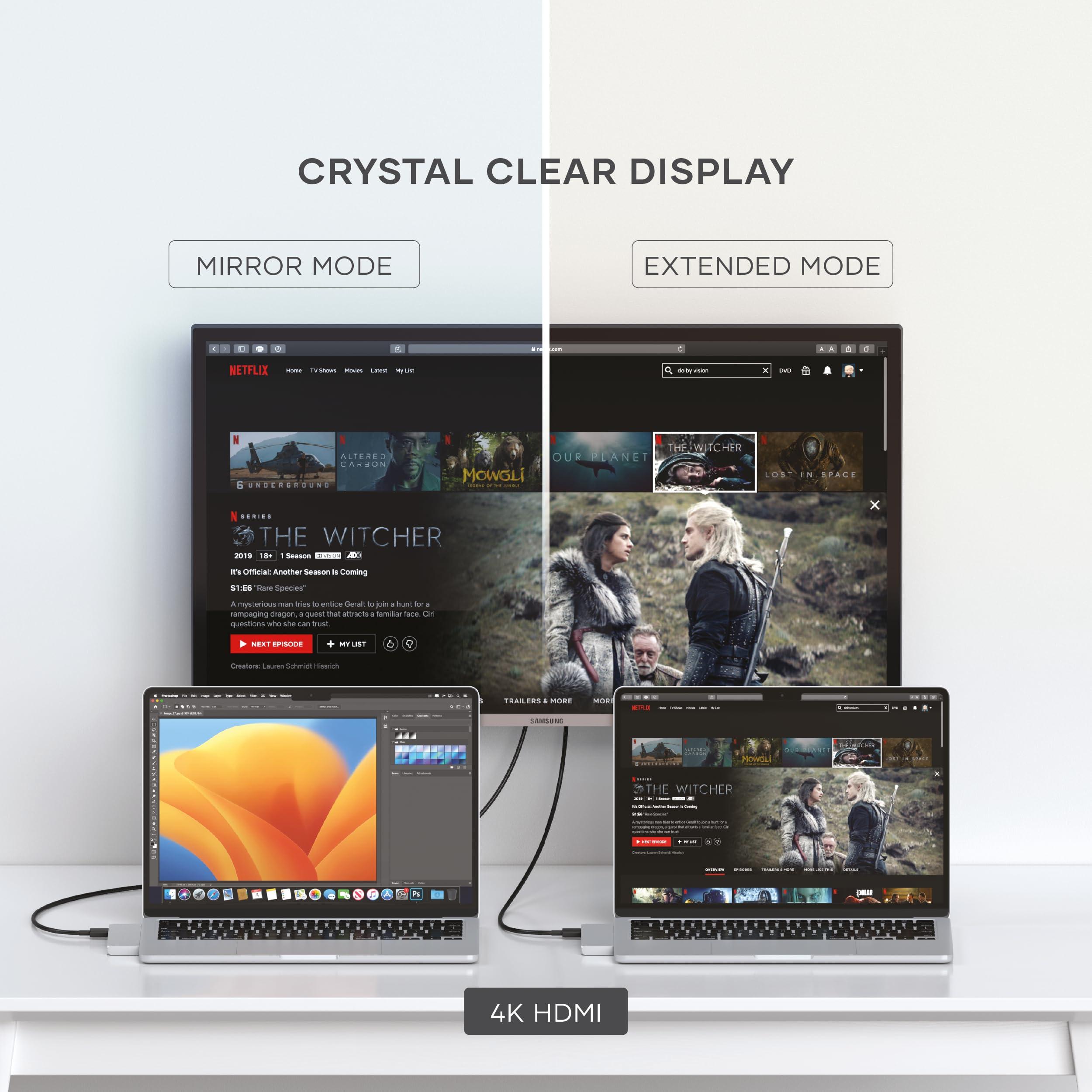 Satechi Satechi USB C Hub Multiport Adapter Pro, USB C Dongle 7 in 1 with USB4 Port, 100W PD, 4K HDMI, USB C Data, 2 USB-A, Micro/SD Card Readers, for MacBook M1 M2 M3 - Silver