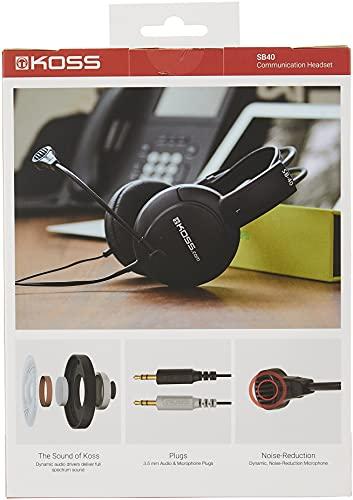 Koss Koss SB40 Computer Headset with Microphone, black/gold