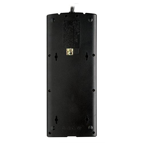 Tripp Lite Tripp Lite TLP1208TELTV 12 Outlet Surge Protector Power Strip, 8ft Cord, Right-Angle Plug, Tel/Modem/Coax Protection, RJ11, & Dollar 150,000 Insurance Black