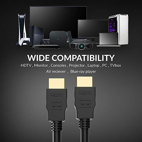 Cable Leader Cable Leader High Speed HDMI Cable with Ethernet 28 AWG (3 Foot (1 Pack))