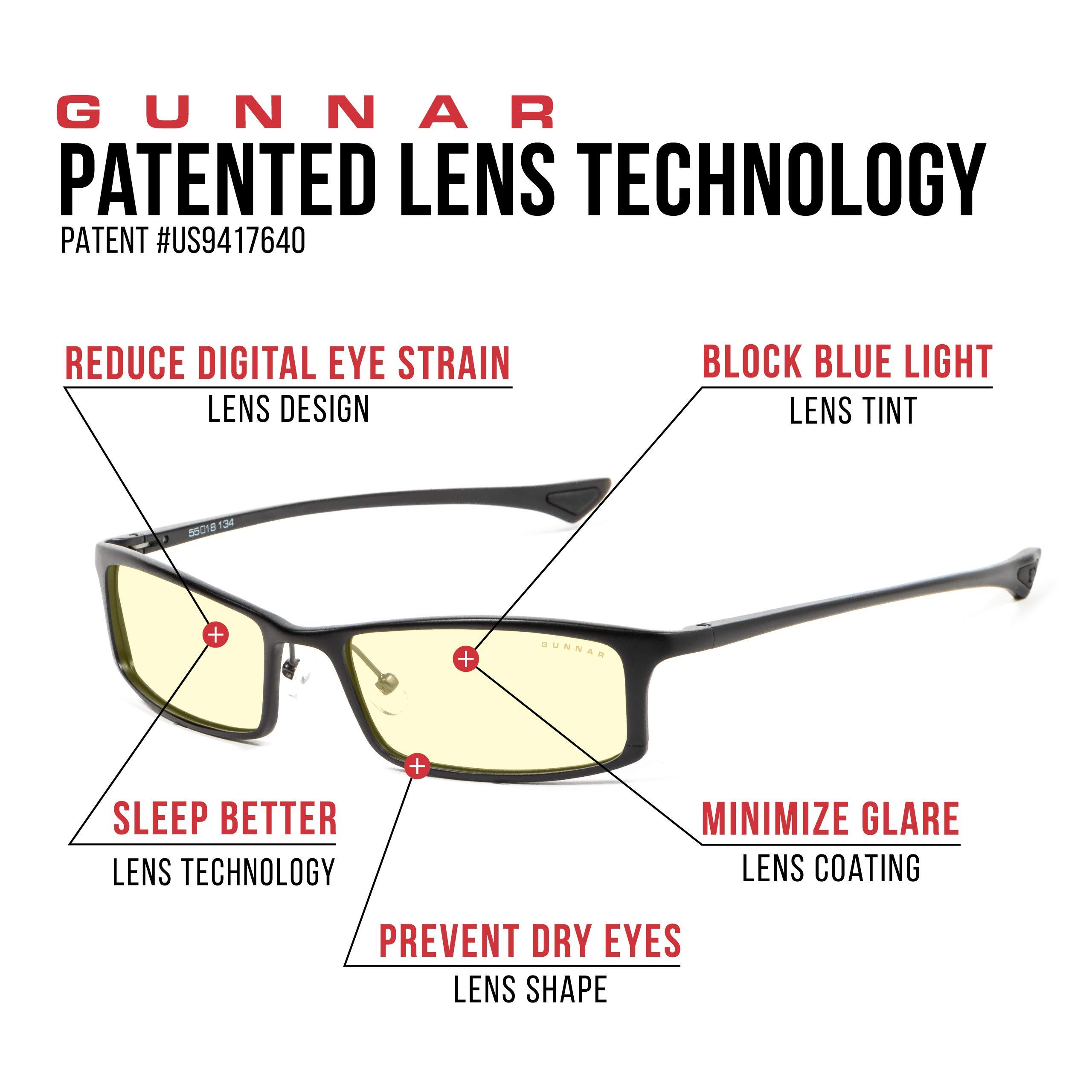 Gunnar Computer Reading Glasses | Blue Light Blocking Reading Glasses|Phenom 3.0x Power by GUNNAR 65% Blue Light Protection & Sun Lens, 100% UV Light, Anti-Reflective To Protect & Reduce Eye Strain & Dryness