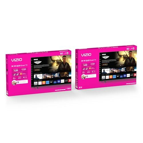 VIZIO VIZIO 50-inch MQX-Series 4K 120Hz QLED HDR10+ Smart TV with Dolby Vision, Active Full Array, 240Hz @ 1080p PC Gaming, WiFi 6E, Apple AirPlay, Chromecast Built-in, M50QXM-K01, 2023 Model