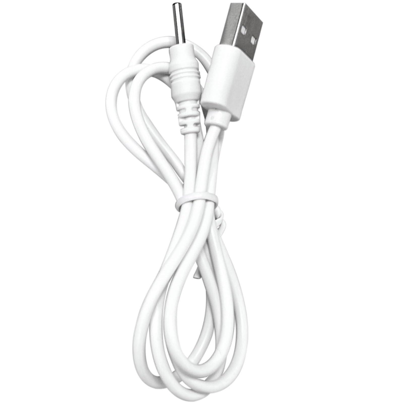 BabyValley BabyValley Charging Cable Replacement for Womanizer Pro 40 Barrel Jack USB Charger Cord for Womanizer Pro 40 Accessories (100cm, White, 1)