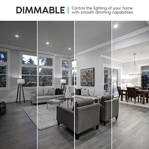 LUXRITE LUXRITE A19 LED Bulb 75W Equivalent, 1100 Lumens, 5000K Bright White, Dimmable Standard LED Light Bulbs 11W, Enclosed Fixture Rated, Energy Star, E26 Medium Base - Indoor and Outdoor (4 Pack)