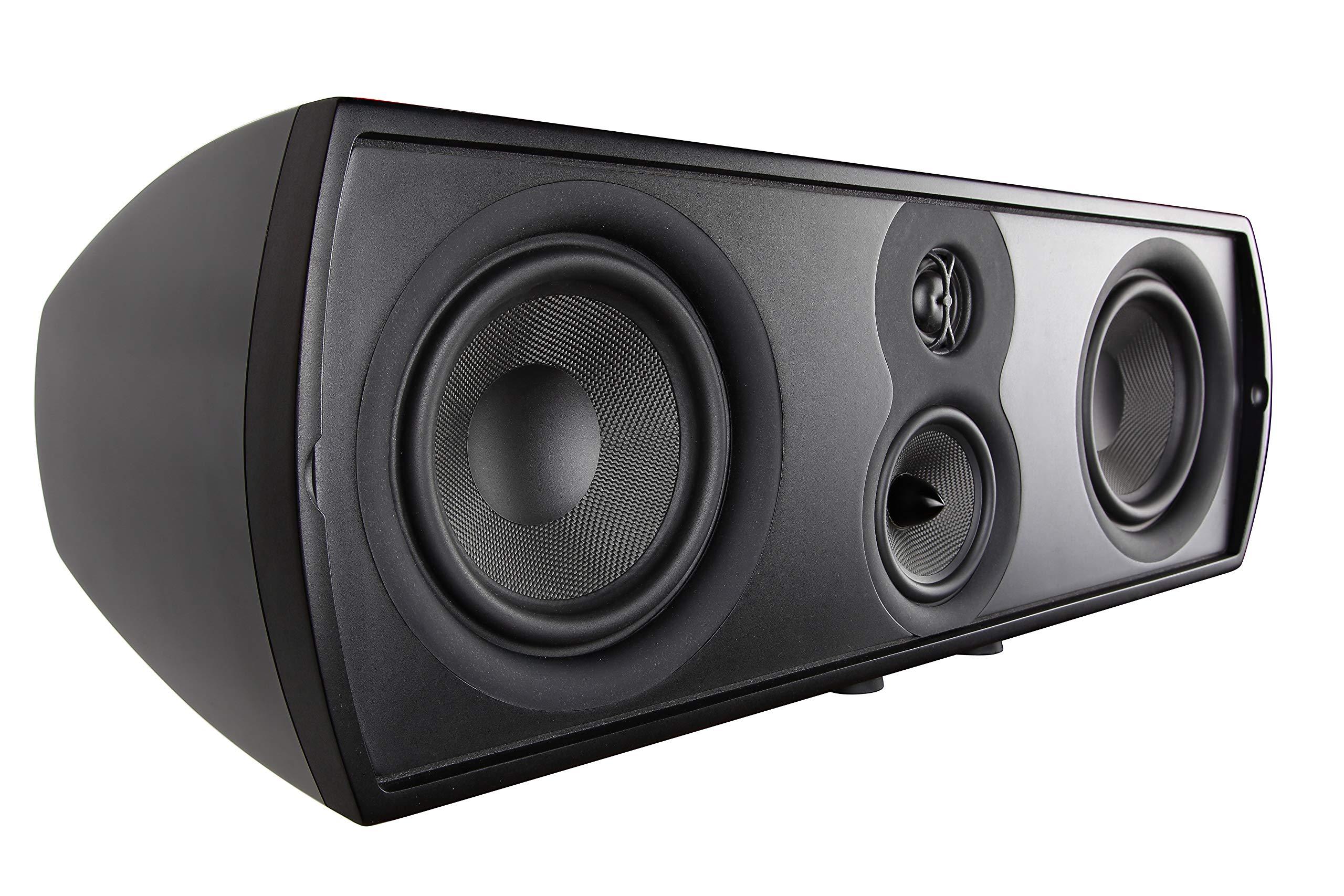 Aperion Audio Aperion Audio Verus III Grand V6C 3-Way Center Channel Speaker with Dual 6.5-Inch Woofers for Home Theater, Crystal-Clear Dialogue and Vocals, Passive, Wall Mountable, Single (Gloss Black)