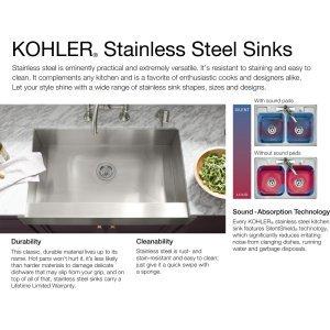 Kohler Undertone Large Single Basin Ss Sink