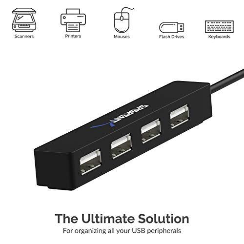 SABRENT SABRENT 4 Port Portable USB 2.0 Hub + 4-Port USB 2.0 Hub with Individual LED lit Power Switches