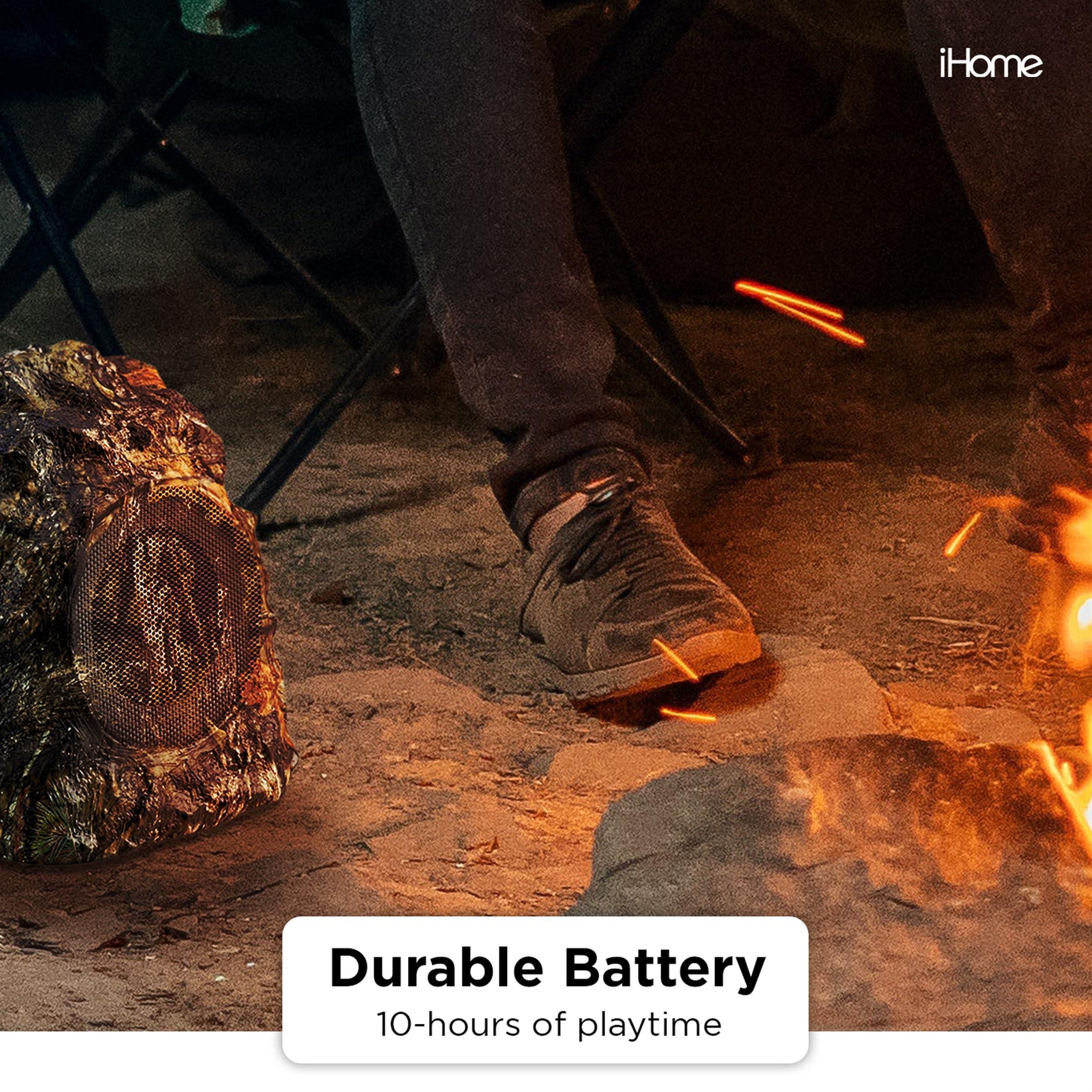 iHome iHome Mossy Oak Camo IHRK-400MOBC-PR Wireless Waterproof Rock Speaker Set for Outdoors Camping Nature Hunting and Fishing Lovers. Built to add Sound to Your Bottomland Supplies, Accessories and Gear