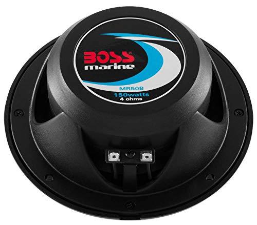 BOSS Audio Systems BOSS MR50B 5.25" 2-Way 150W Marine/Boat Car Coaxial Audio Speakers (8 Pack)