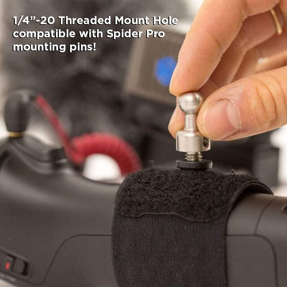 SPIDER HOLSTER Spider Holster - SpiderMonkey Belt Holster Clip and Elastic Wrap for Action Camera Grips - Waist Mounted, self Locking Belt Clip - Compatible with DJI Osmo, CamKix, GoPole, GoPro, Selfie Stick