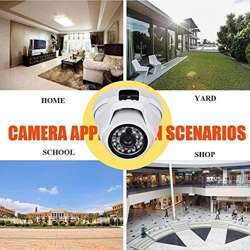 EVERSECU EVERSECU 2pcs 1080P HD Analog Dome Camera + 1pcs 5MP 4CH HD Hybrid DVR
