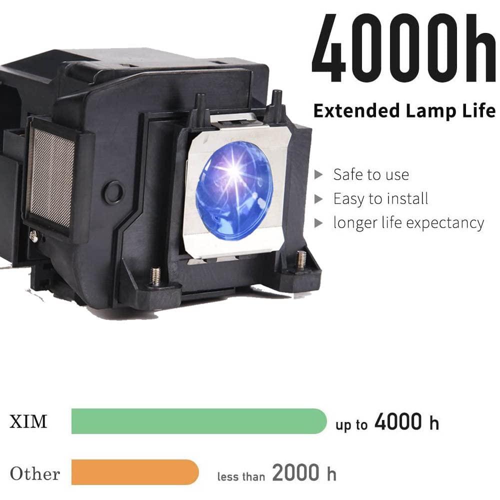 XIM XIM V13H010L85 ELPLP85 Replacement Projector Lamp with Housing for Epson PowerLite Home Cinema 3500 3100 3000 3600e