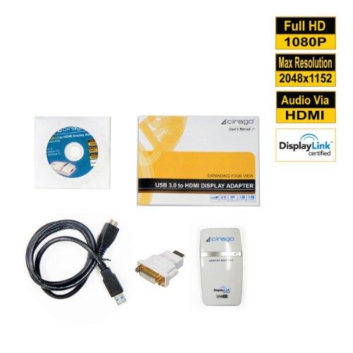 Cirago Cirago USB 3.0 to HDMI/DVI Display Adapter (UDA3000)